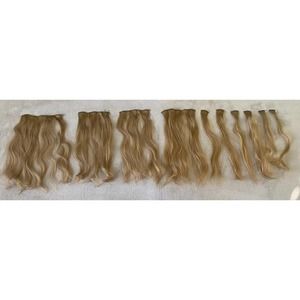 Euronext 15 Inch Clip-In Human Hair Extensions 10 Piece DARK BLONDE. Warm tone